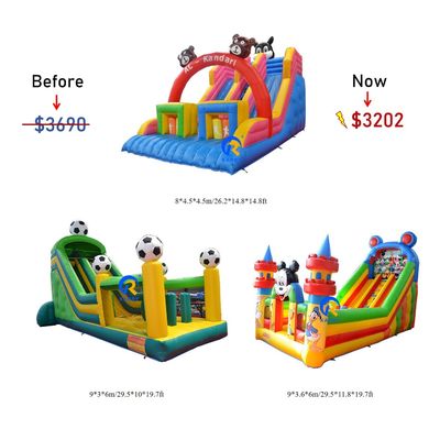 Πυροβόλα διαφάνειες Combo Bounce House για παιδιά Indoor Outdoor Entertainment ενοικίαση πάρτι