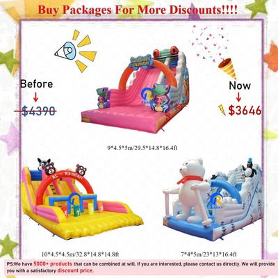 Πυροβόλα διαφάνειες Combo Bounce House για παιδιά Indoor Outdoor Entertainment ενοικίαση πάρτι