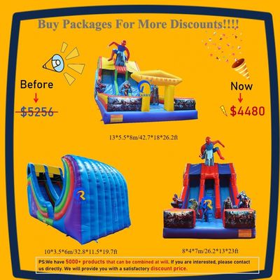 Πυροβόλα διαφάνειες Combo Bounce House για παιδιά Indoor Outdoor Entertainment ενοικίαση πάρτι