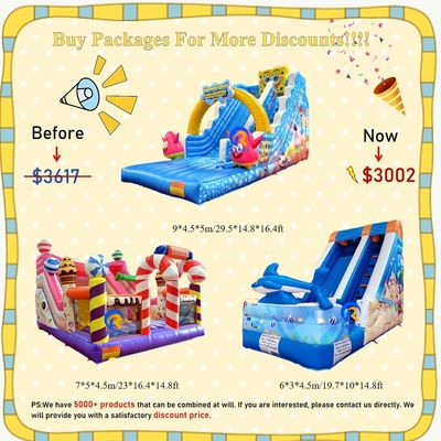 Πυροβόλα διαφάνειες Combo Bounce House για παιδιά Indoor Outdoor Entertainment ενοικίαση πάρτι