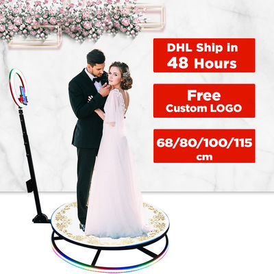 Συμφωνείς συσκευές 115cm 360 Photo Booth Machine με κάλυψη και έλεγχο έκτακτης ανάγκης