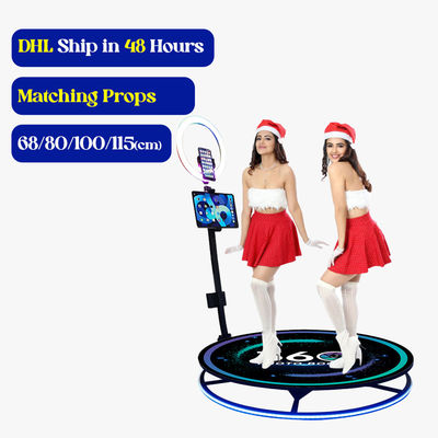 45KG Hot Glass Magic Mirror Photo Booth με ασύρματη λειτουργία αυτόματης περιστροφής