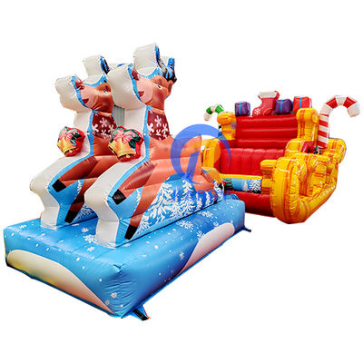 Unisex Bouncy Castle PORTABLE Χριστουγεννιάτικο φουσκωτό έλκηθρο για παιδιά