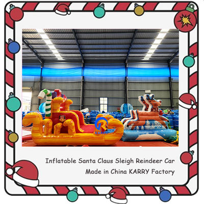 Unisex Bouncy Castle PORTABLE Χριστουγεννιάτικο φουσκωτό έλκηθρο για παιδιά