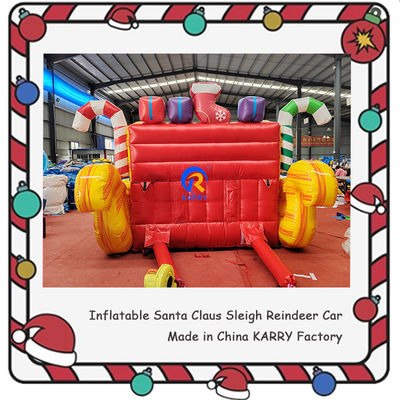 Unisex Bouncy Castle PORTABLE Χριστουγεννιάτικο φουσκωτό έλκηθρο για παιδιά