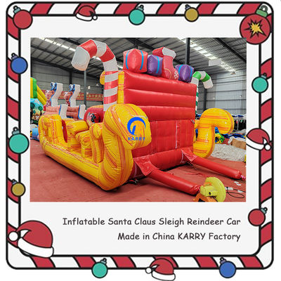 Unisex Bouncy Castle PORTABLE Χριστουγεννιάτικο φουσκωτό έλκηθρο για παιδιά