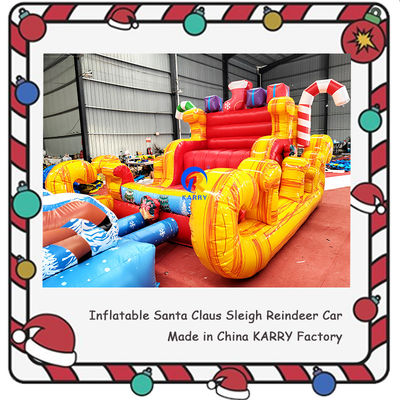Unisex Bouncy Castle PORTABLE Χριστουγεννιάτικο φουσκωτό έλκηθρο για παιδιά