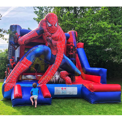 Unisex Παιδιά Κάστρο Παιχνιδάκι με διαφάνεια Spiderman Εμπορικό φουσκωτό Bouncy Castle