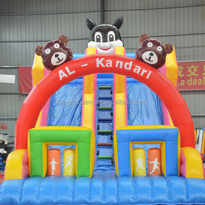 32ft 3 Bears Bouncer Trampoline House με διπλή λωρίδα φουσκωτές διαφάνειες και ανθεκτικό