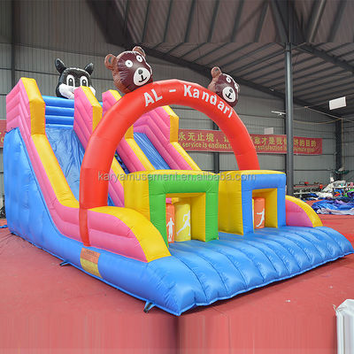 32ft 3 Bears Bouncer Trampoline House με διπλή λωρίδα φουσκωτές διαφάνειες και ανθεκτικό