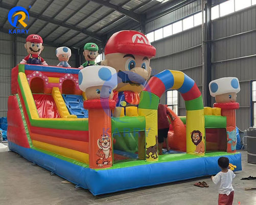 Μεγάλο Super Mario φουσκωτό διαδρόμιο εμπόδια για παιδιά και ενήλικες παιχνίδια περιλαμβάνονται