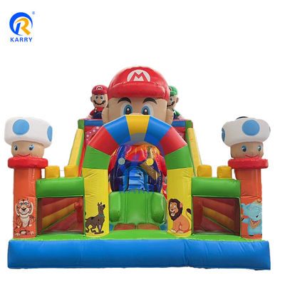 Μεγάλο Super Mario φουσκωτό διαδρόμιο εμπόδια για παιδιά και ενήλικες παιχνίδια περιλαμβάνονται