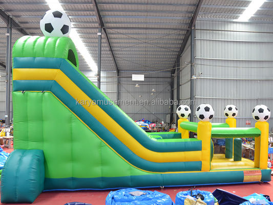 29ft PVC φουσκωτή μεγάλη διαφάνεια με θέμα ποδοσφαίρου και πιστοποιητικό CE/EN71/EN14960