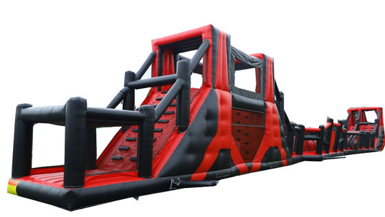 OEM Δικαιούμενο 64ft Long Inflatable Obstacle Course Παιχνίδια για παιδικά θεματικά πάρκα διασκέδασης