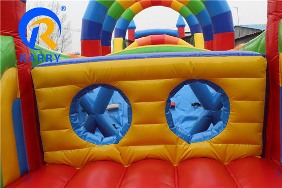 OEM Δικαιούμενο 64ft Long Inflatable Obstacle Course Παιχνίδια για παιδικά θεματικά πάρκα διασκέδασης
