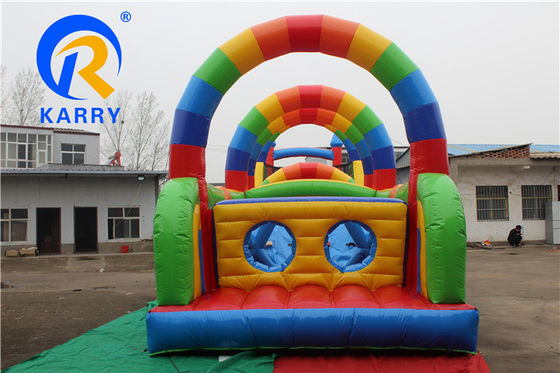 OEM Δικαιούμενο 64ft Long Inflatable Obstacle Course Παιχνίδια για παιδικά θεματικά πάρκα διασκέδασης