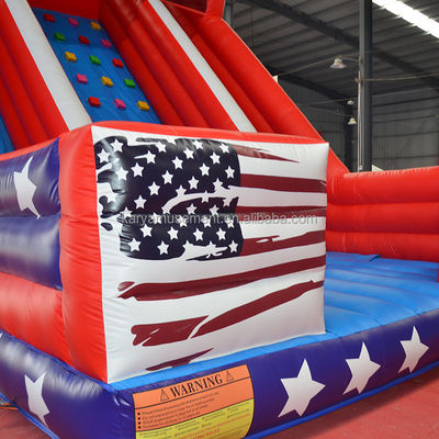 26ft Double Lane Inflatable Water Slide για παιδιά και ενήλικες PVC υλικό σανίδας