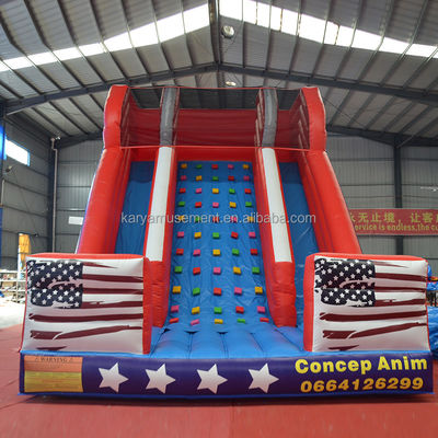 26ft Double Lane Inflatable Water Slide για παιδιά και ενήλικες PVC υλικό σανίδας