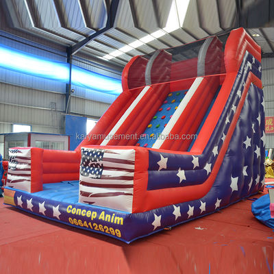 26ft Double Lane Inflatable Water Slide για παιδιά και ενήλικες PVC υλικό σανίδας