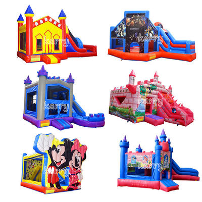 Εμπορική συλλογή Combo Inflatable Castle με κιτ επισκευής φουσκωτή και προσαρμοσμένο λογότυπο