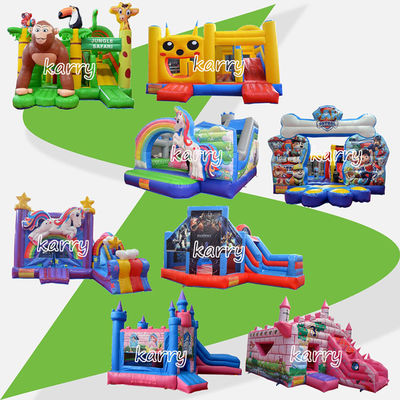 Παιδικά πάρτι φουσκωτό Bouncer Castle Slide Combo Chateau Φουσκωτό προσαρμοσμένο χρώμα