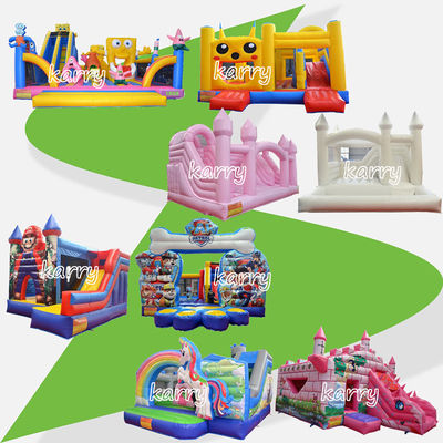Παιδικά πάρτι φουσκωτό Bouncer Castle Slide Combo Chateau Φουσκωτό προσαρμοσμένο χρώμα