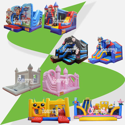 Παιδικά πάρτι φουσκωτό Bouncer Castle Slide Combo Chateau Φουσκωτό προσαρμοσμένο χρώμα