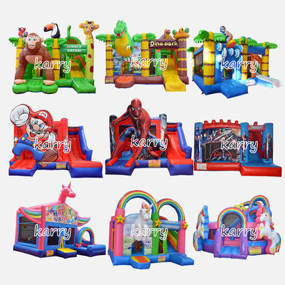 Παιδικά πάρτι φουσκωτό Bouncer Castle Slide Combo Chateau Φουσκωτό προσαρμοσμένο χρώμα