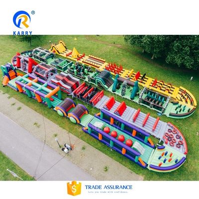 Αποδεκτό OEM φουσκωτό Ocean Run Θέμα Δρόμος εμπόδια για Unisex Challenge Games