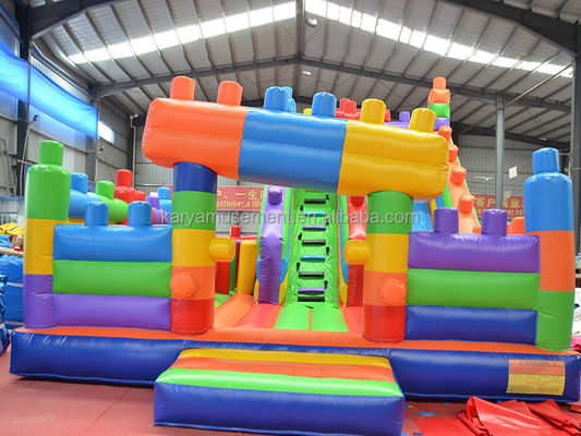 Χρωματιστά παιδικά διαδρόμια φουσκωτά δομικά μπλοκ συνδυασμός αναπηδική διαδρόμια για ενήλικες