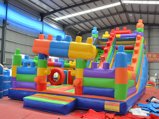 Χρωματιστά παιδικά διαδρόμια φουσκωτά δομικά μπλοκ συνδυασμός αναπηδική διαδρόμια για ενήλικες