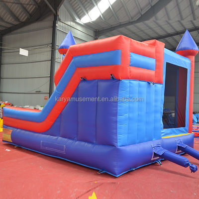 0.55mm PVC Βινύλιο Καπάκι φουσκωτό Mario Bounce House Combo Castle Slide με φουσκωτή