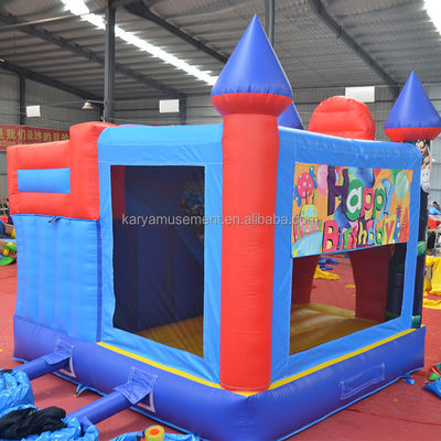 0.55mm PVC Βινύλιο Καπάκι φουσκωτό Mario Bounce House Combo Castle Slide με φουσκωτή