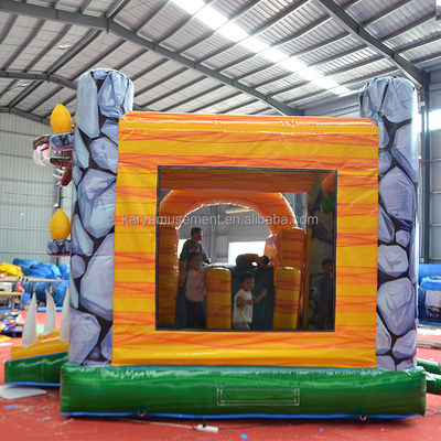 Χαρακτηριστικά PORTABLE φουσκωτή ζούγκλα Dino Bouncer House με διαφάνεια και Unisex σχεδιασμό