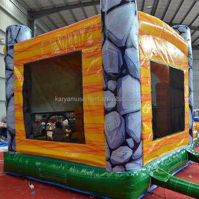 Χαρακτηριστικά PORTABLE φουσκωτή ζούγκλα Dino Bouncer House με διαφάνεια και Unisex σχεδιασμό
