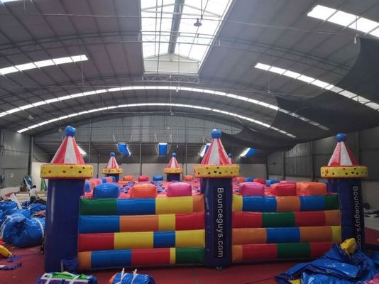 ΠΟΡΑΤΕΡΙΚΟ ΠΟΛΥΧρωματικό εξωτερικό φουσκωτό λαβύρινθο στοιχειωμένο για το Χάλογουιν