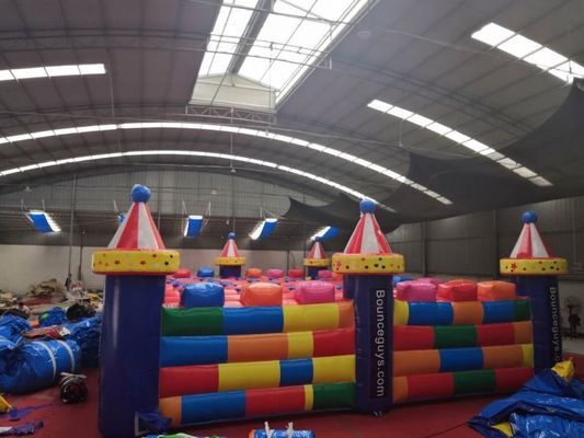 ΠΟΡΑΤΕΡΙΚΟ ΠΟΛΥΧρωματικό εξωτερικό φουσκωτό λαβύρινθο στοιχειωμένο για το Χάλογουιν