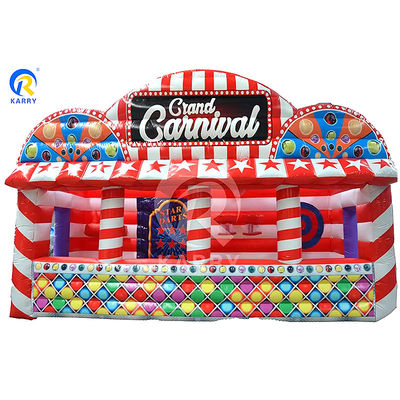 Χαρακτηριστικά PORTABLE φουσκωτό Carnival Booth για διαδραστικό αθλητικό παιχνίδι διασκέδασης