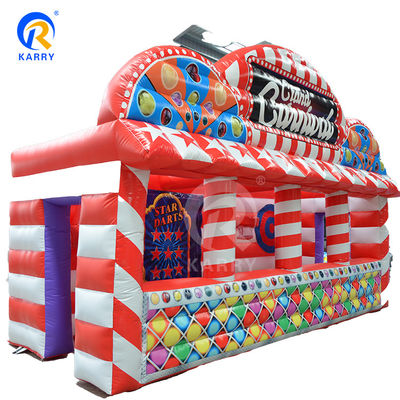 Χαρακτηριστικά PORTABLE φουσκωτό Carnival Booth για διαδραστικό αθλητικό παιχνίδι διασκέδασης