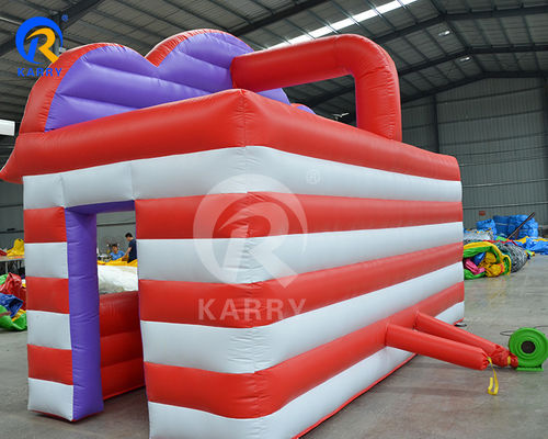 Χαρακτηριστικά PORTABLE φουσκωτό Carnival Booth για διαδραστικό αθλητικό παιχνίδι διασκέδασης