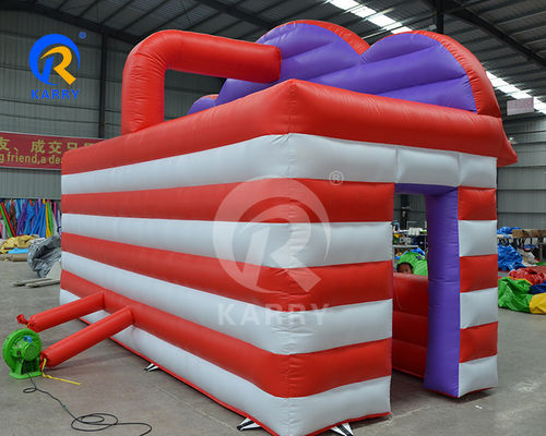 Χαρακτηριστικά PORTABLE φουσκωτό Carnival Booth για διαδραστικό αθλητικό παιχνίδι διασκέδασης