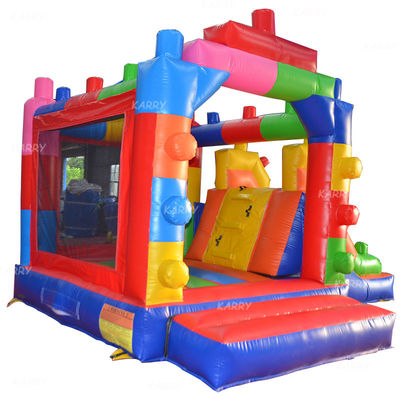 Προσαρμόστε αποδεκτό MiNi Bounce House Κτίριο μπλοκ Πνευματώδες κάστρο με διαφάνεια