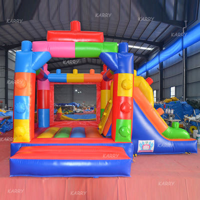 Προσαρμόστε αποδεκτό MiNi Bounce House Κτίριο μπλοκ Πνευματώδες κάστρο με διαφάνεια