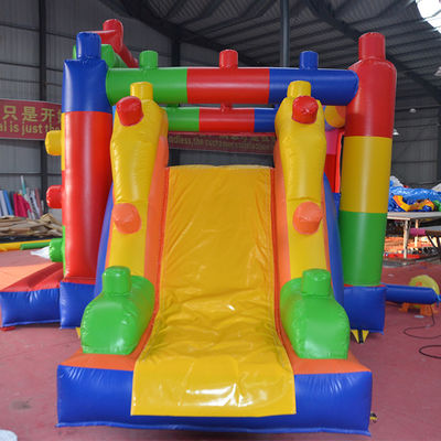 Προσαρμόστε αποδεκτό MiNi Bounce House Κτίριο μπλοκ Πνευματώδες κάστρο με διαφάνεια