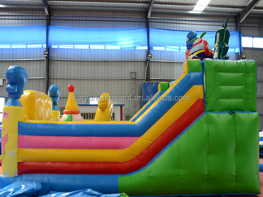Προσαρμοσμένο χρώμα φουσκωτό SpongeBob Παρκ Θέμα Bouncy Castle για ενήλικες διασκέδαση City Party