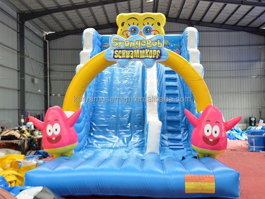 29ft Sponge-Bob Wide Slip n Slide για παιδιά N ενήλικες εσωτερικό PVC εμπορικό φουσκωτό
