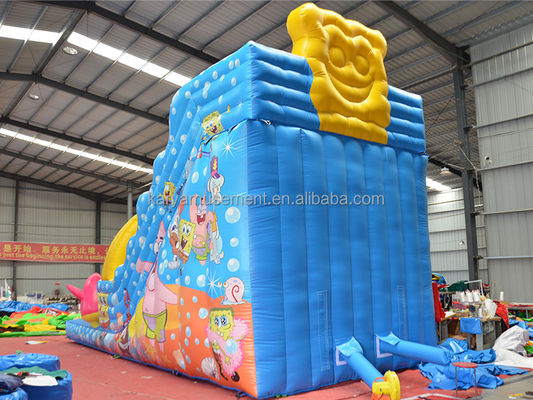 29ft Sponge-Bob Wide Slip n Slide για παιδιά N ενήλικες εσωτερικό PVC εμπορικό φουσκωτό