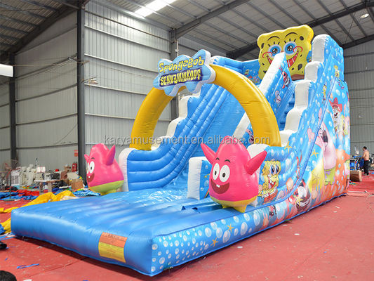 29ft Sponge-Bob Wide Slip n Slide για παιδιά N ενήλικες εσωτερικό PVC εμπορικό φουσκωτό
