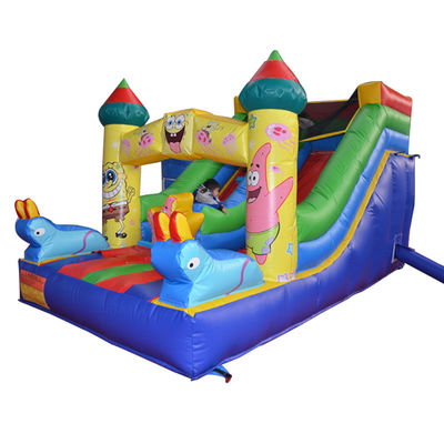 5-10 επιβάτες Custom Small Sponge-Bob Wet and Dry Slide με σχεδιασμό ψηφιακής εκτύπωσης
