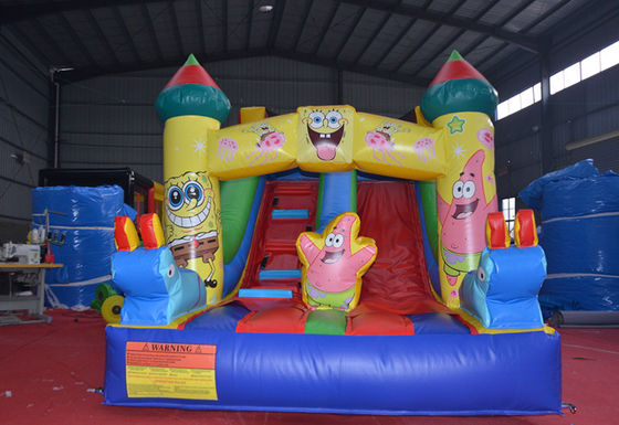 5-10 επιβάτες Custom Small Sponge-Bob Wet and Dry Slide με σχεδιασμό ψηφιακής εκτύπωσης
